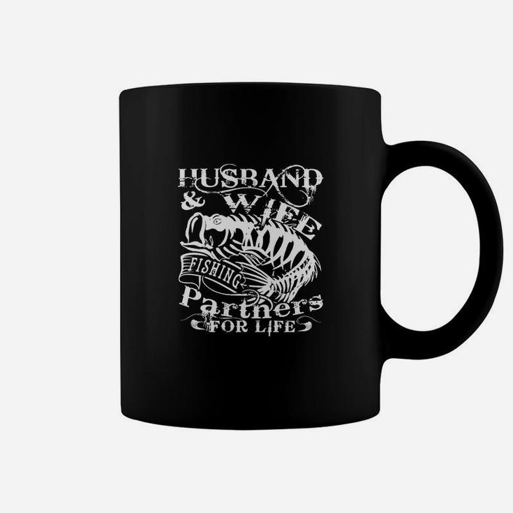Husband And Wife Fishing Partner For Life T Shirt Coffee Mug