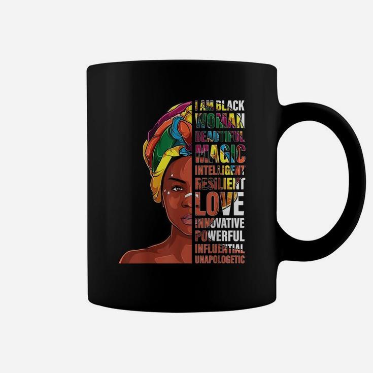 I Am Black Woman Afro African Woman - Black History Month Coffee Mug