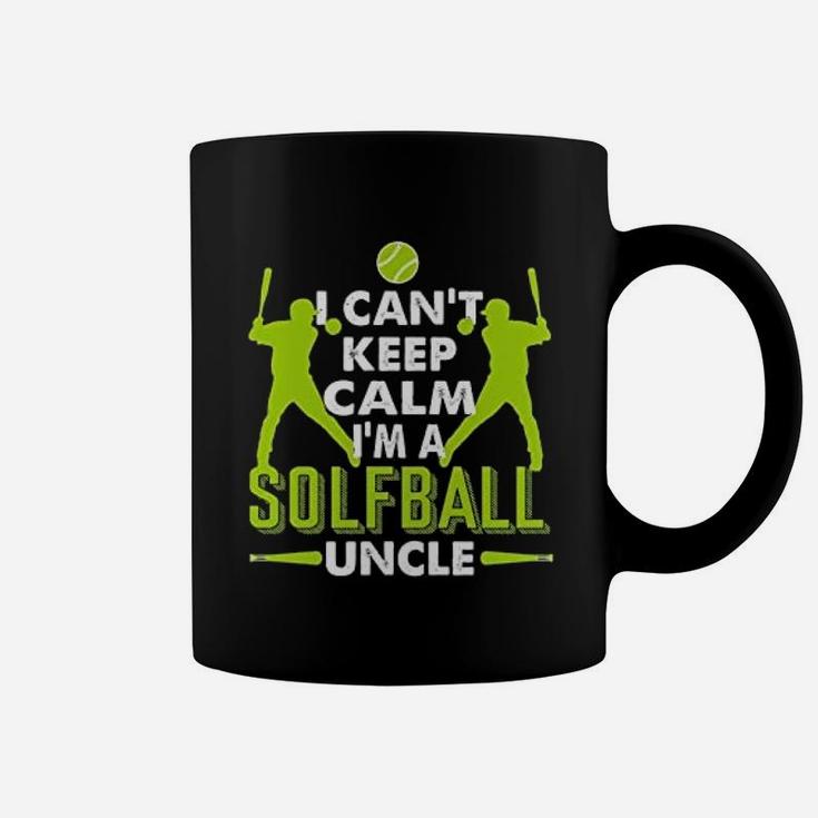I Cant Keep Calm Im A Softball Uncle Coffee Mug