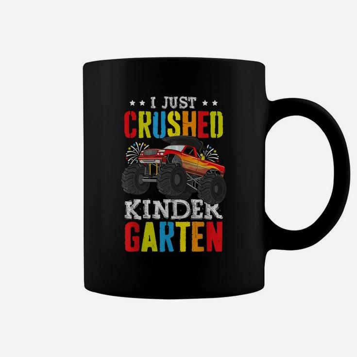I Just Crushed Kindergarten Graduation Toddler Monster Truck Coffee Mug