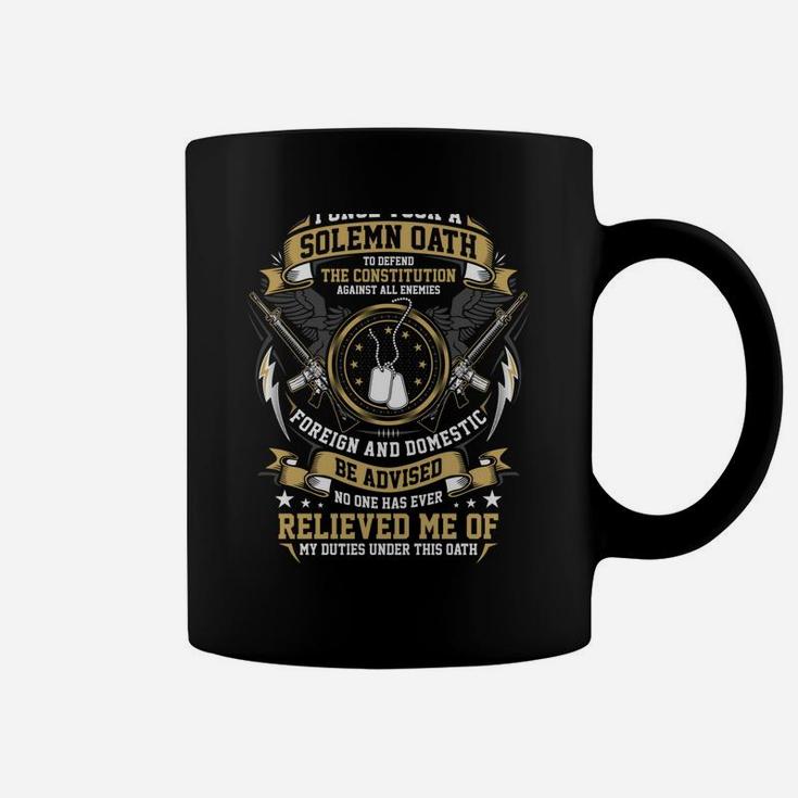 I Once Took A Solemn Oath To Defend A Constitution Veteran Coffee Mug