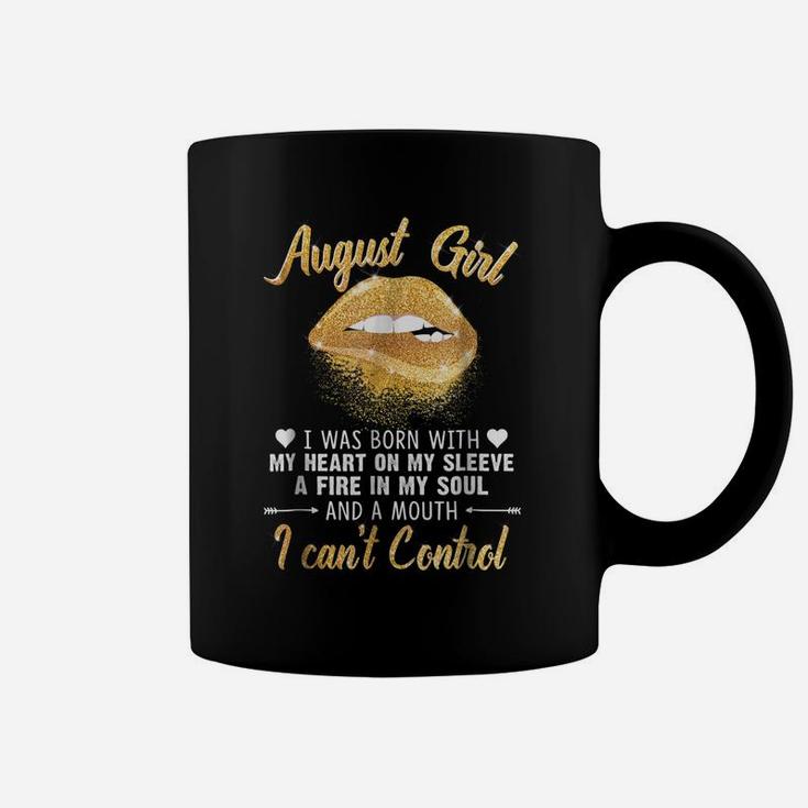 I'm August Girl Slay Lip Birthday Funny Coffee Mug