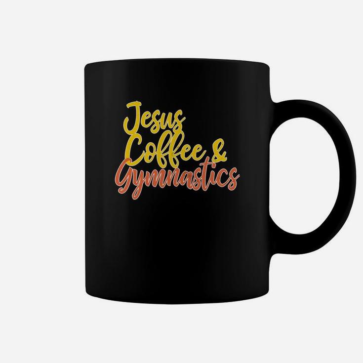 Jesus Coffee Gymnastics For Christian Gymnast Mom Coffee Mug