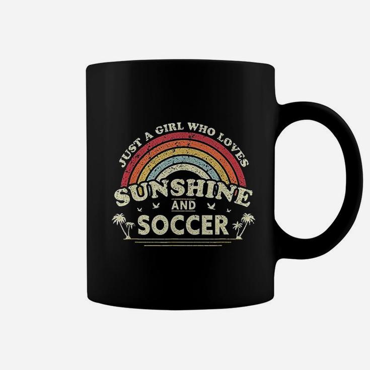 Just A Girl Who Loves Sunshine And Soccer Coffee Mug