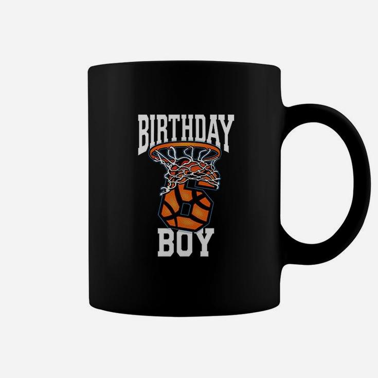 Kids 6th Birthday Basketball For Boy 6 Years Old Coffee Mug