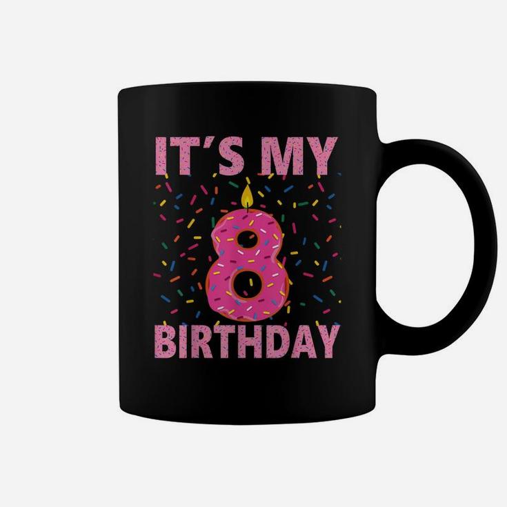 Kids Sweet Donut It's My 8Th Birthday Shirt 8 Yrs Old Gift Coffee Mug