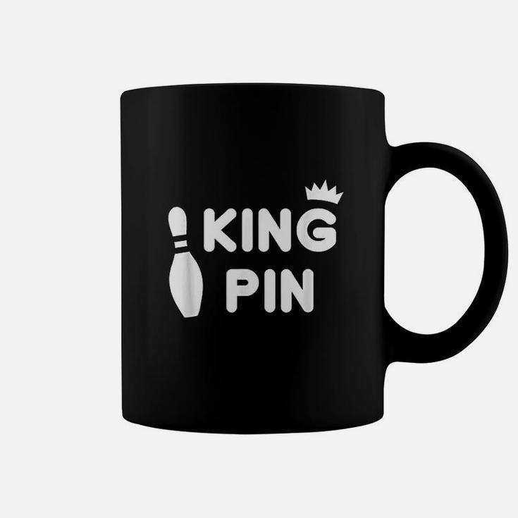 King Pin Bowling Funny Cute Couples Bowler League Gift Coffee Mug