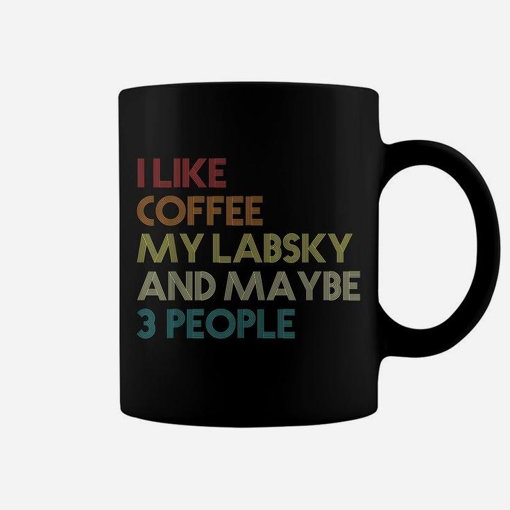 Labsky Dog Owner Coffee Lovers Quote Gift Vintage Retro Coffee Mug