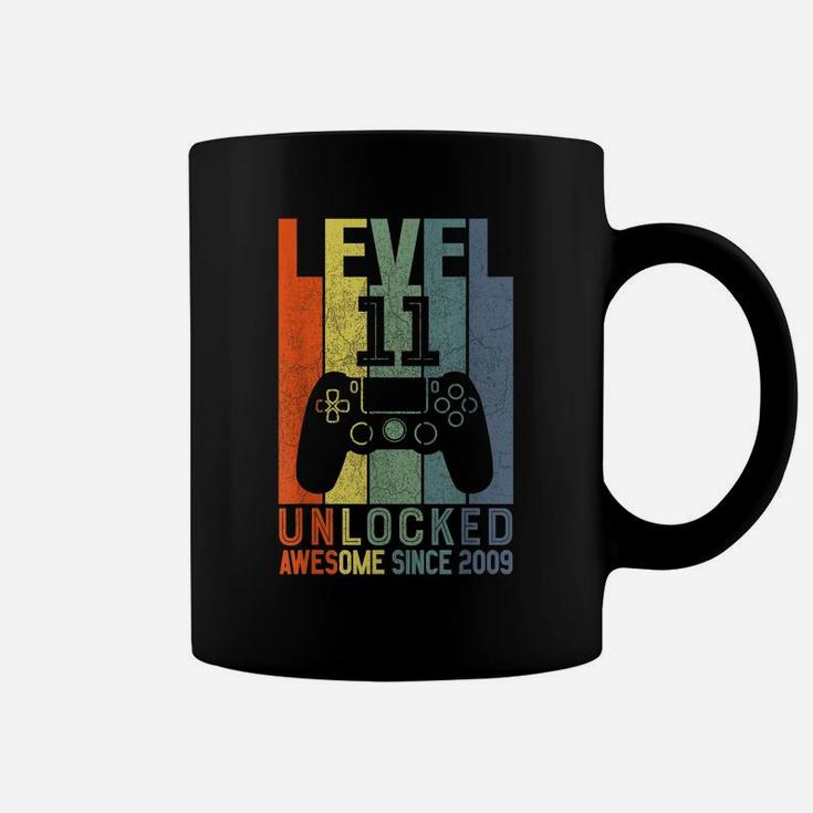 Level 11 Unlocked Awesome Since 2009 11 Birthday Gift Coffee Mug