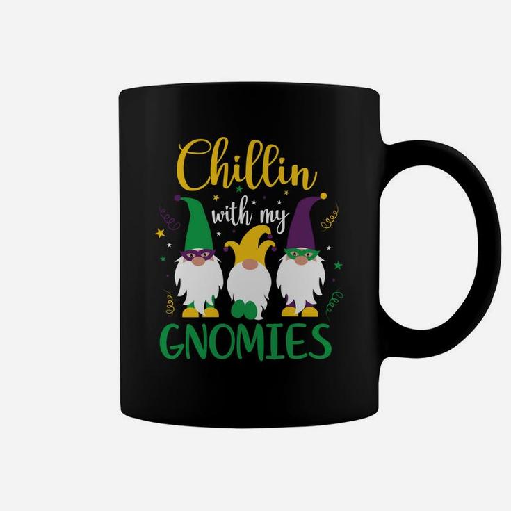 Mardi Gras Chillin With My Gnomies Cute Gnome Carnival Coffee Mug