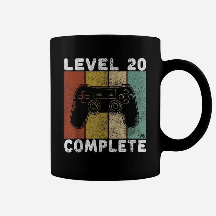Mens 20Th Birthday Shirt Men Gaming Tshirt Level 20 Complete Coffee Mug