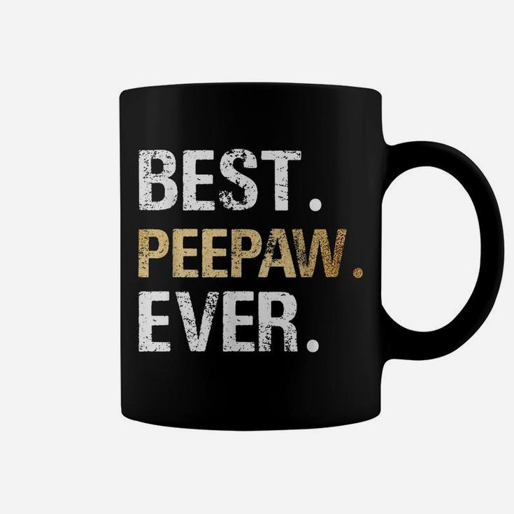 Mens Best Peepaw Graphic Peepaw Gift From Granddaughter Grandson Coffee Mug