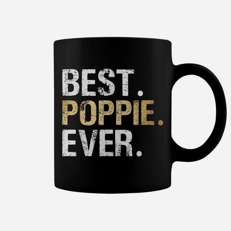 Mens Best Poppie Graphic Poppie Gift From Granddaughter Grandson Coffee Mug