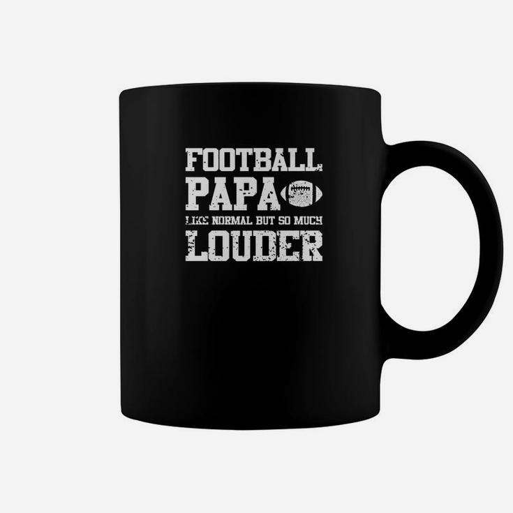 Mens Funny Football Papa Shirt Cool Gift Grandpa Dad Coffee Mug