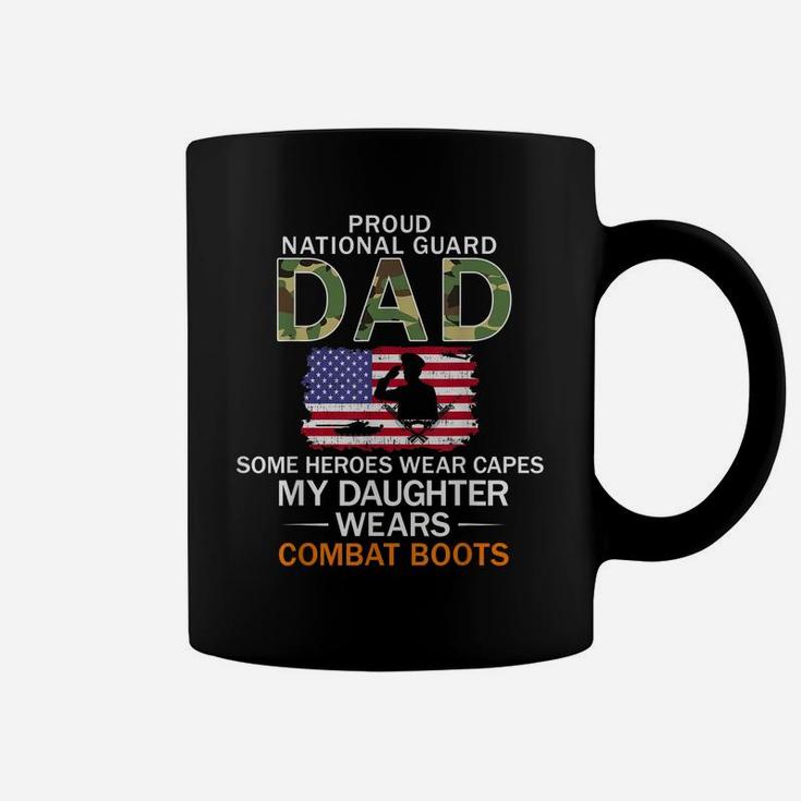 Mens My Daughter Wears Combat Boots-Proud National Guard Dad Army Coffee Mug