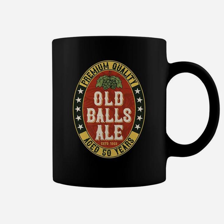 Mens Over The Hill 50 Old Balls Club For Beer Lover Coffee Mug