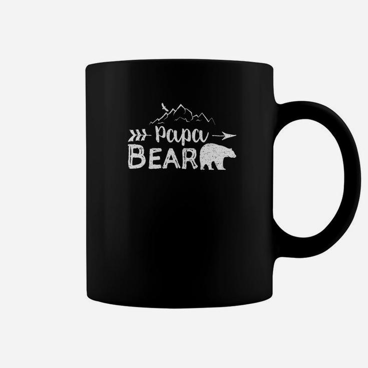 Mens Papa Bear Shirt Matching Family Mama Papa Bear Camping Gift Coffee Mug