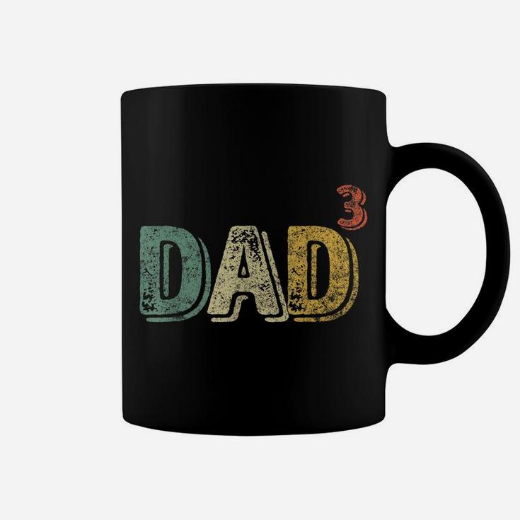 Mens Perfect Xmas Gift Dad Of Three Mens Quote Dad Cubed Coffee Mug