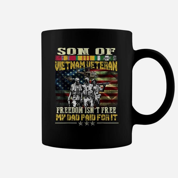 Mens Proud Son Of Vietnam Veteran Dad - Freedom Isn't Free Coffee Mug