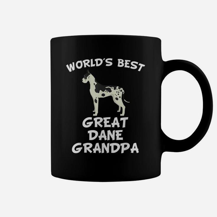 Mens World's Best Great Dane Grandpa Shirt Coffee Mug