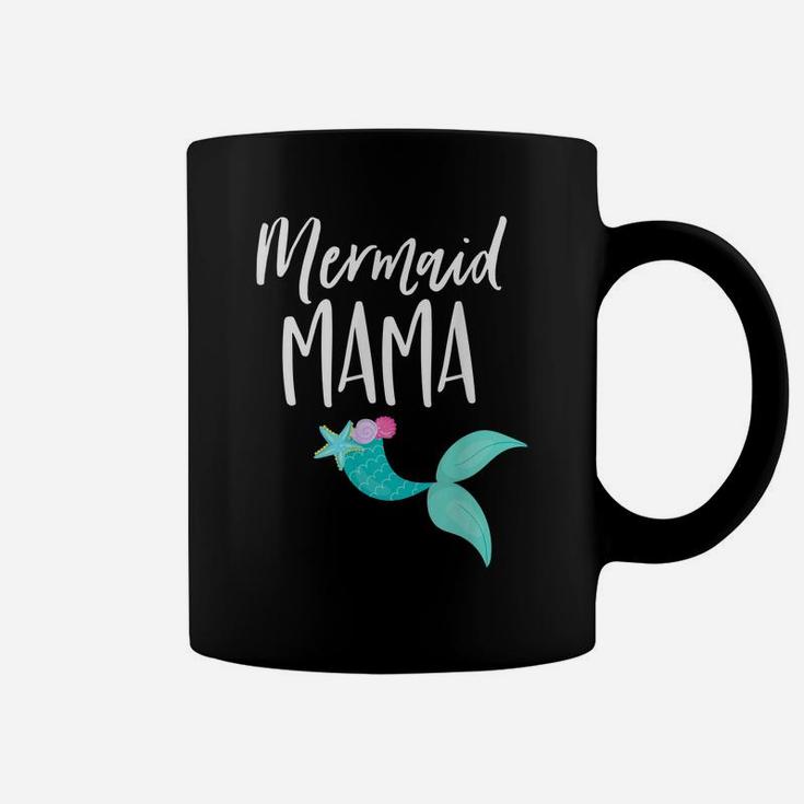 Mom Birthday Party Outfit Dad Mommy Girl Mermaid Mama Shirt Coffee Mug