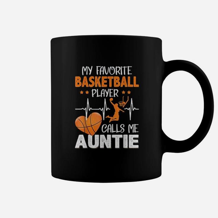 My Favorite Basketball Player Calls Me Auntie Coffee Mug