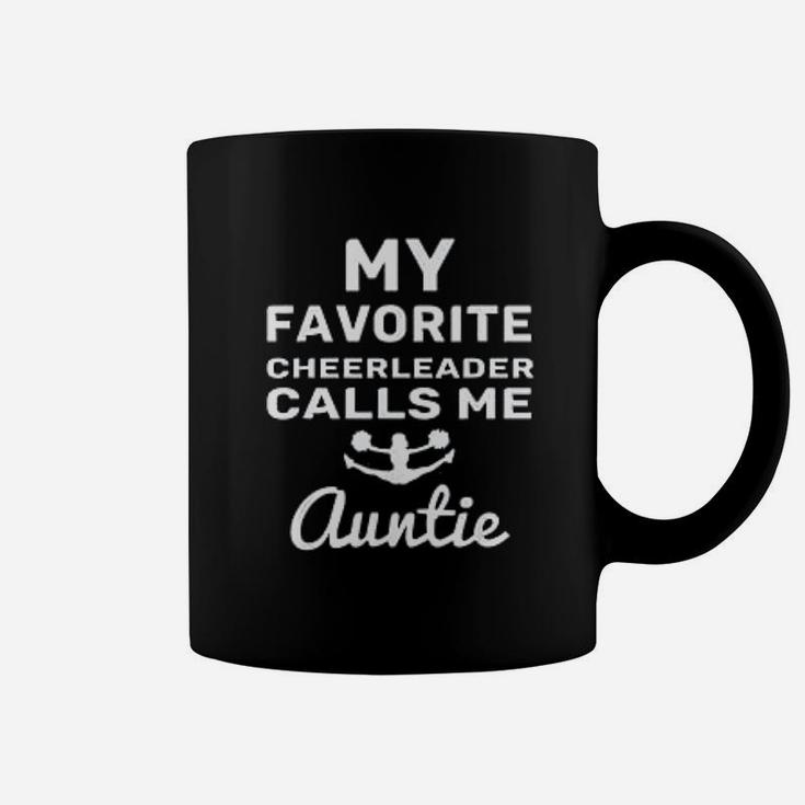 My Favorite Cheerleader Calls Me Auntie Football Mom Coffee Mug