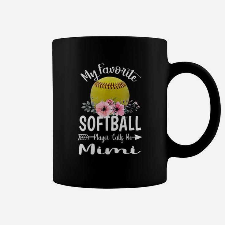 My Favorite Softball Player Calls Me Mimi Coffee Mug