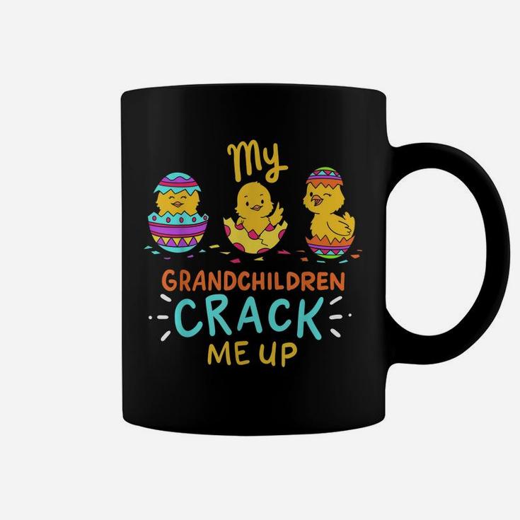 My Grandchildren Crack Me Up Cute Easter Day Gift Grandma Coffee Mug