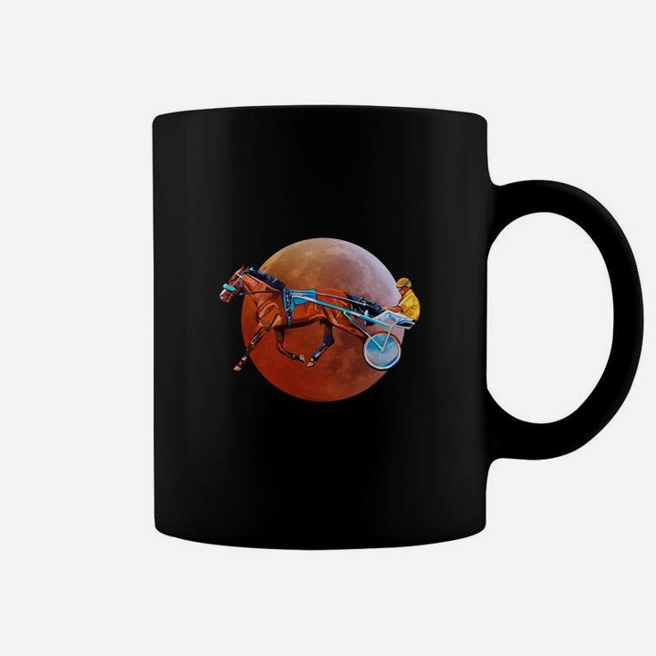 Never Underestimate An Old Man Who Loves Harness Racing Moon Blood Coffee Mug