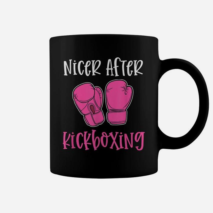 Nicer After Kickboxing Funny Pun Workout Classes Gym Gift Coffee Mug