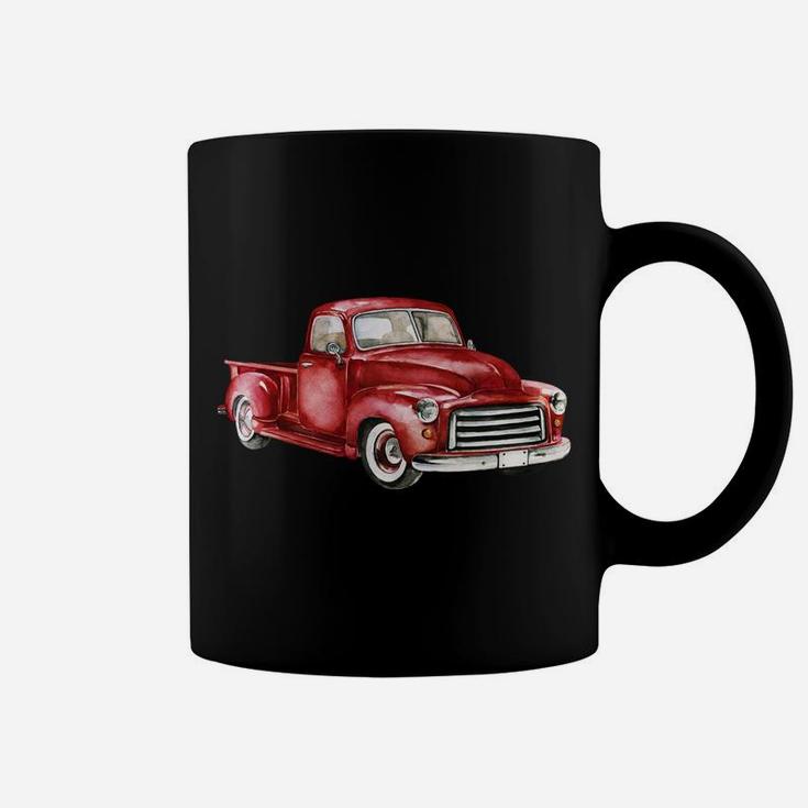 Not Old Just Retro Fun Vintage Red Pick Up Truck Sweatshirt Coffee Mug