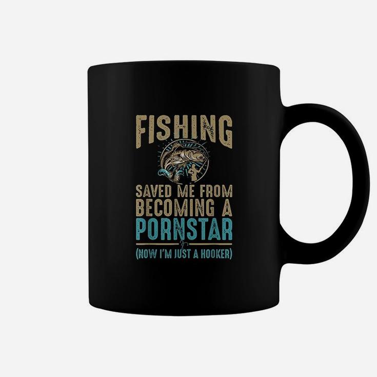 Now Im Just A Hooker Dirty Fishing Humor Quote Coffee Mug