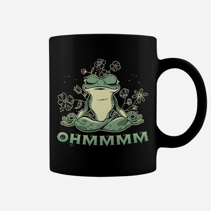 Ohmmmm Meditated Frog Yoga Meditation Namaste Sweatshirt Coffee Mug