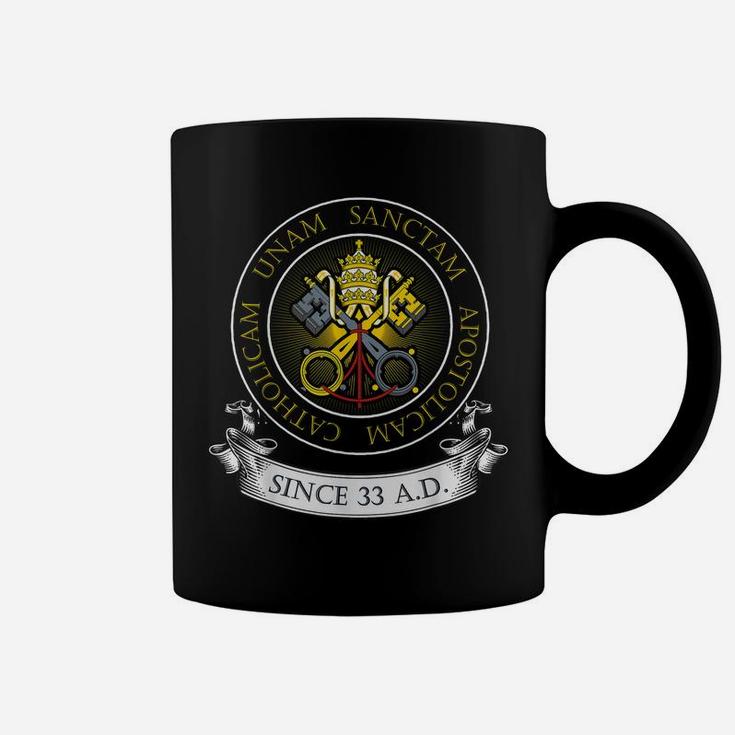 One Holy Catholic & Apostolic Church Catholic LatinShirt Coffee Mug