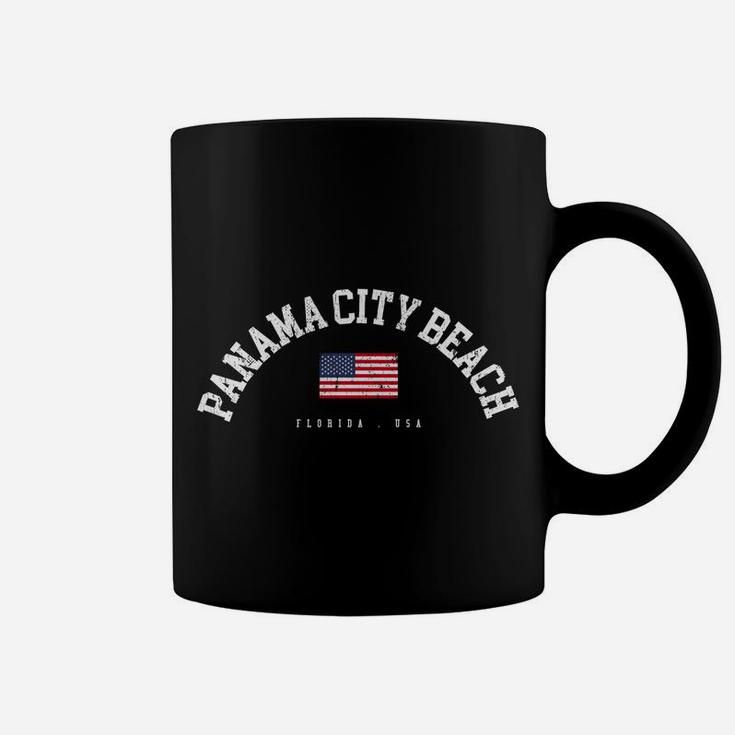 Panama City Beach Fl Retro American Flag Usa City Name Sweatshirt Coffee Mug