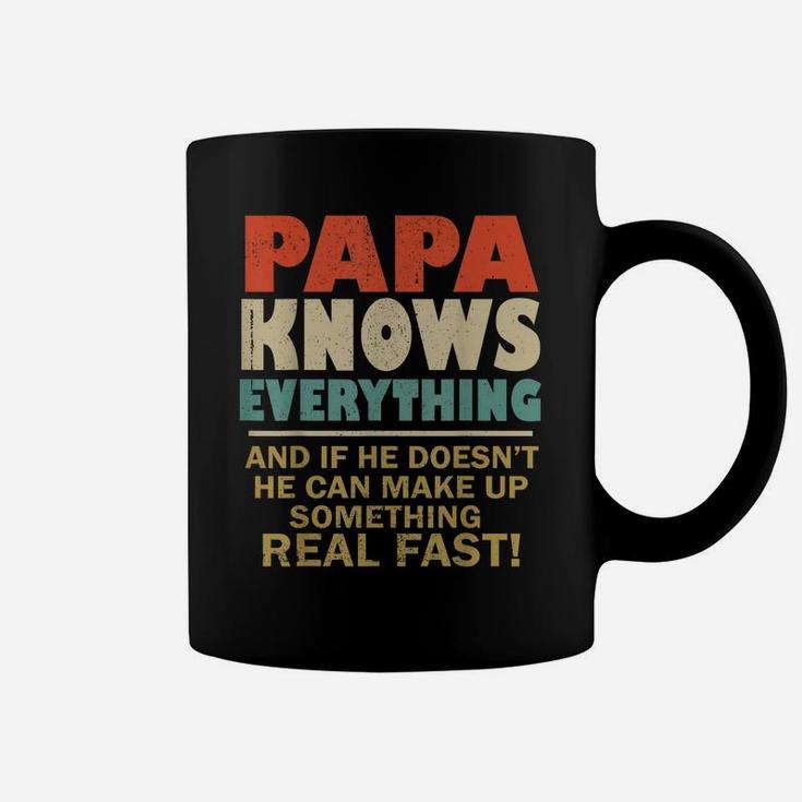 Papa Know Everything Vintage Grandpa Daddy Coffee Mug