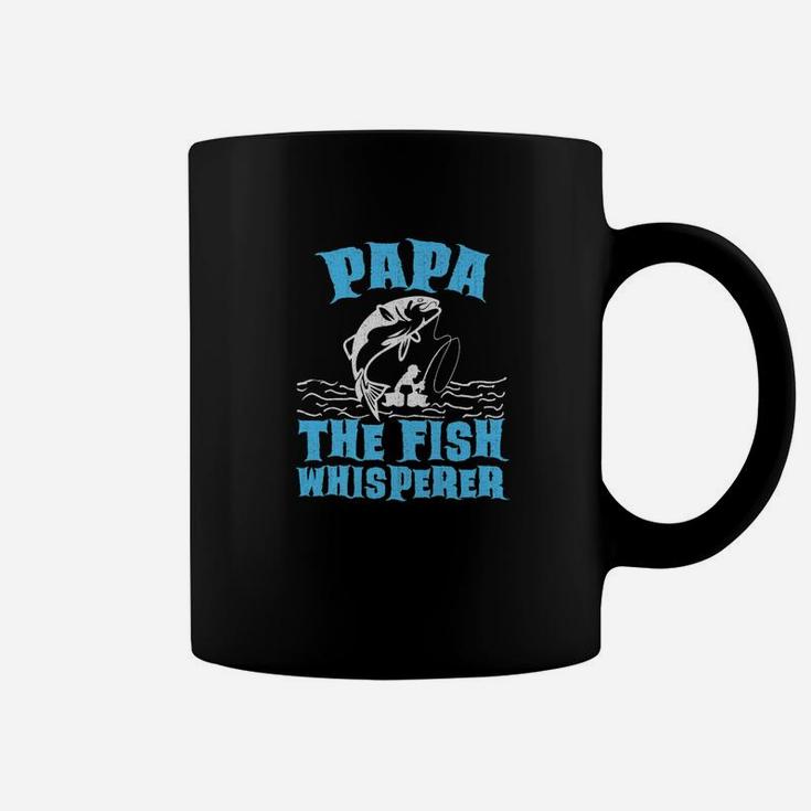 Papa The Fish Whisperer Funny Fishing Gift Coffee Mug