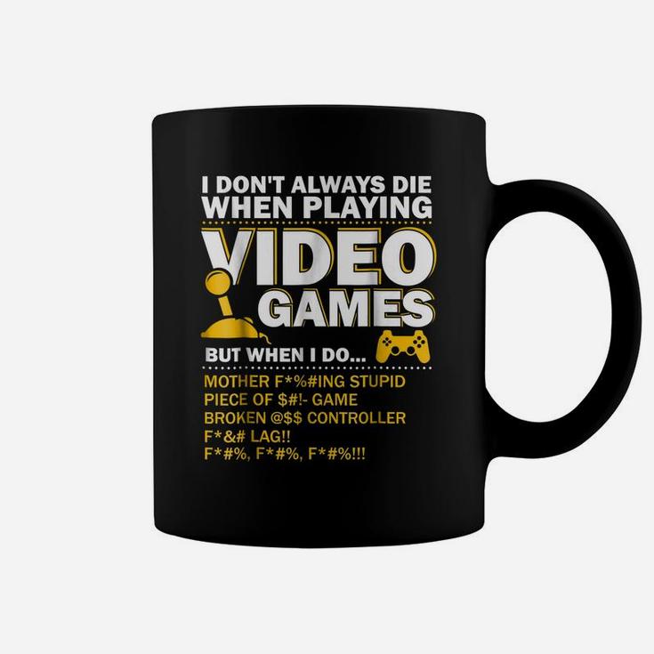 Playing Video Games Gamer Shirt Funny Gaming Console Gamer Coffee Mug