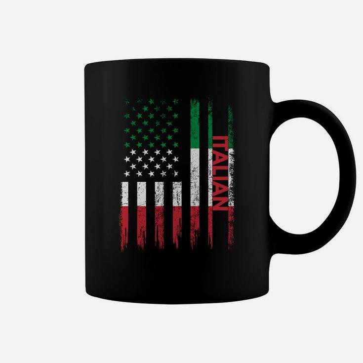 Proud Italian American Flag Italy Usa Sweatshirt Coffee Mug