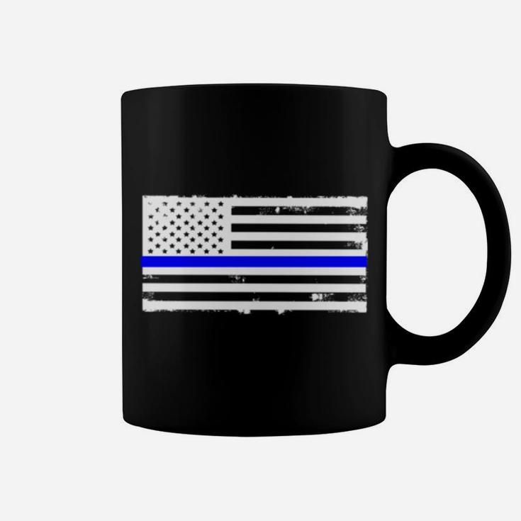 Proud Mom Of A Police Officer Mother Gift Sweatshirt Us Flag Coffee Mug