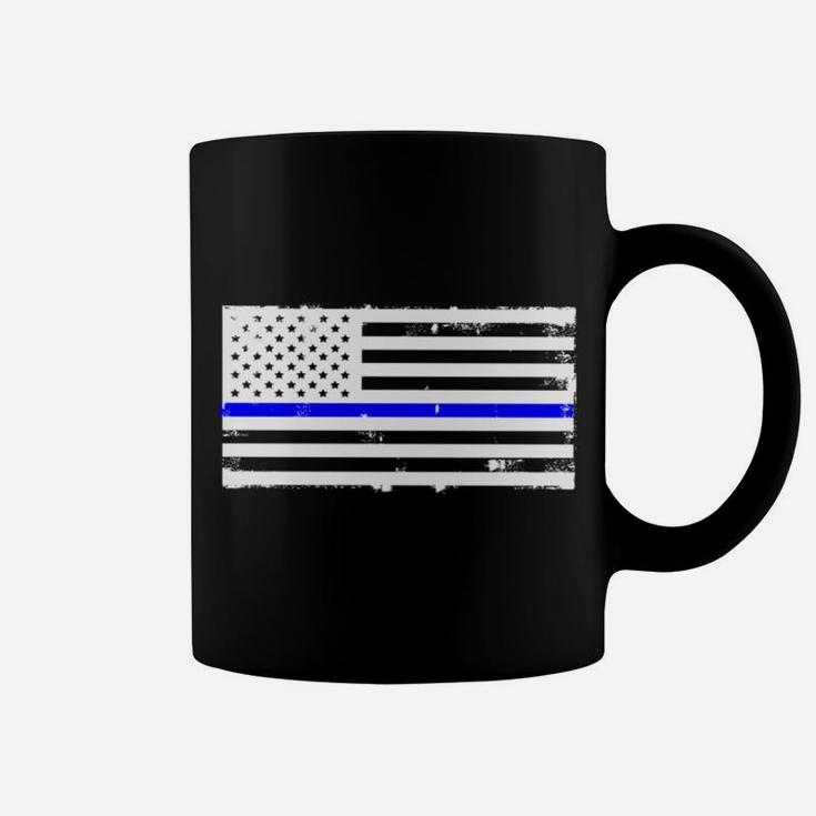 Proud Police Officer Mom Policeman Policewoman Mother Flag Sweatshirt Coffee Mug