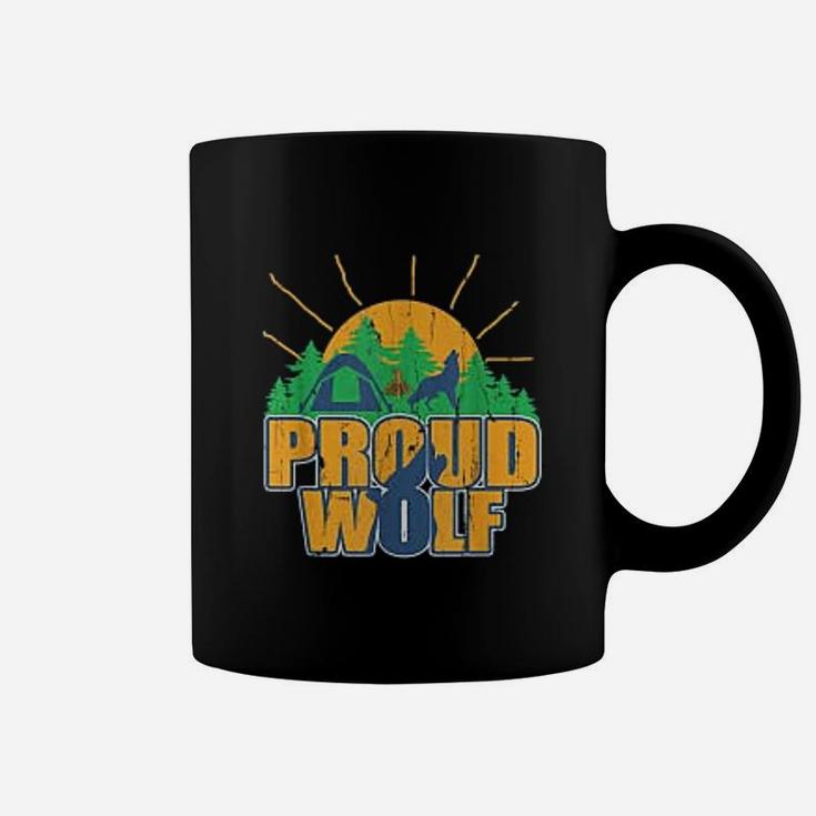 Proud Wolf Scout Cub Camping Boy Hiking Scouting Den Gift Coffee Mug
