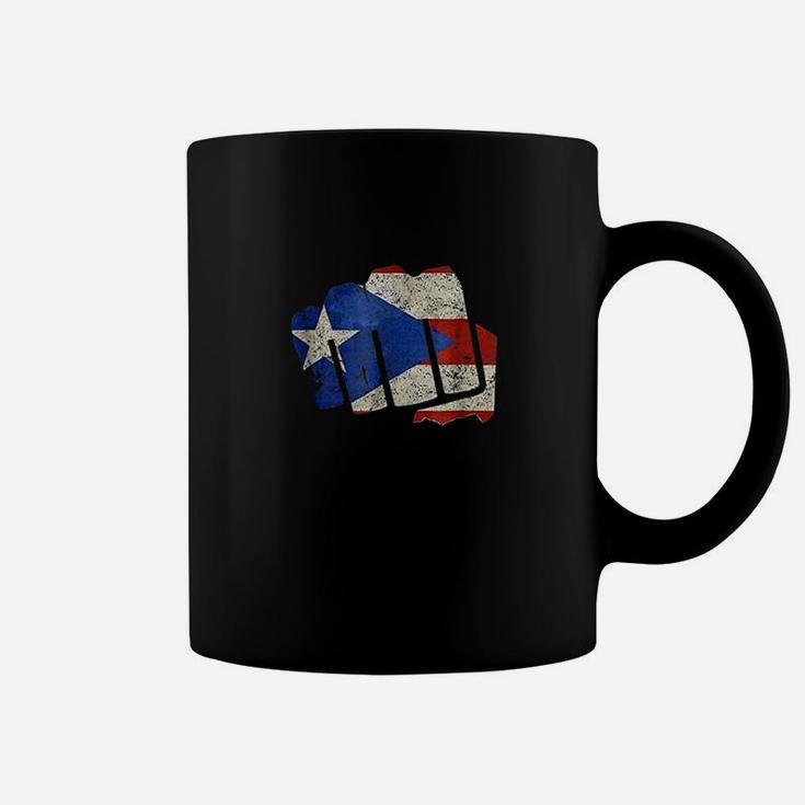 Puerto Rico Boxing Fist Boricua Gifts For Men Women Coffee Mug