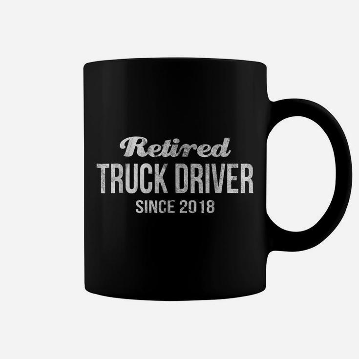 Retired Truck Driver Since 2018  Trucker Retirement Coffee Mug
