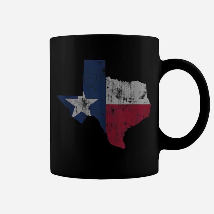 Retro Texas Flag Map Gift Men Women Kids Coffee Mug