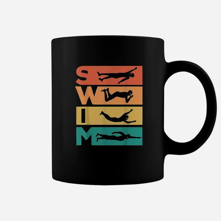 Retro Vintage Swimming Gift For Swimmers Coffee Mug