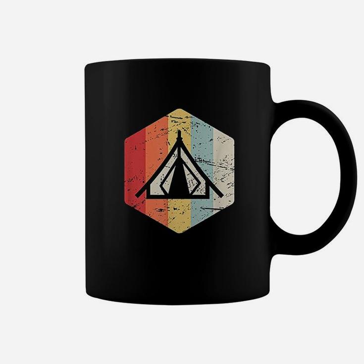Retro Vintage Tent Outdoor Camping Gift For Nature Lovers Coffee Mug