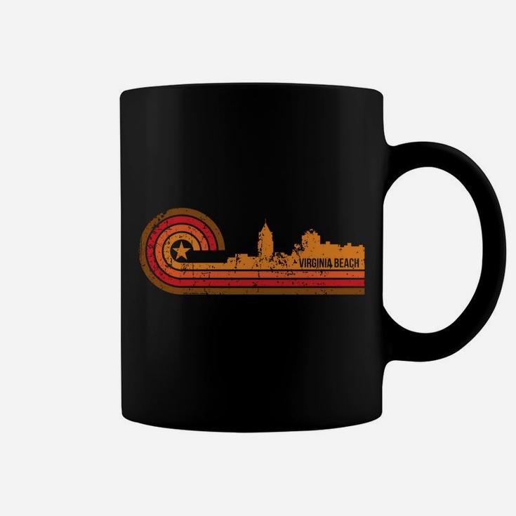 Retro Virginia Beach Cityscape Virginia Beach VA Skyline Coffee Mug