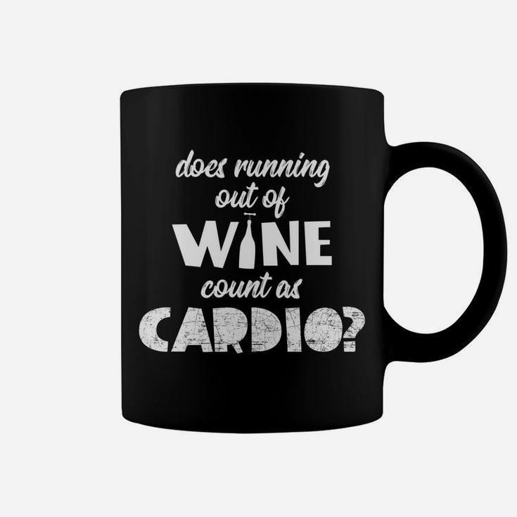 Running Out Of Wine Funny Womens Wine Drinking Coffee Mug